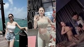 Отчиний раздавил новую девушку, которая облизнула розовую киску, полную воды